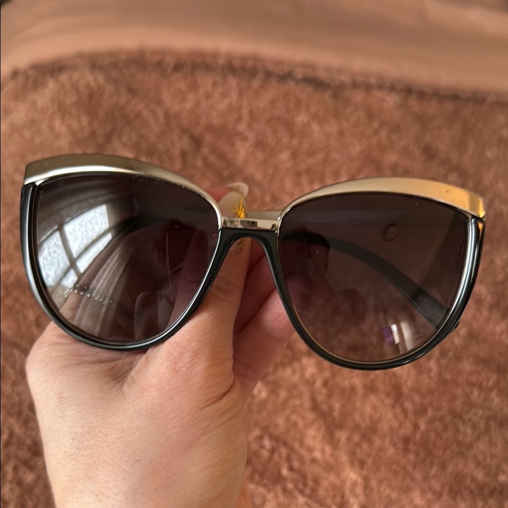 Dolce & Gabbana Black and Silver Sunglasses with Elegant Design